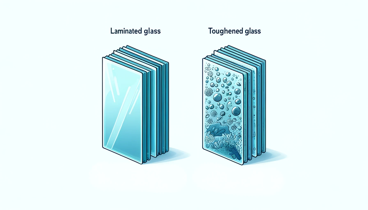 laminated glass and toughened glass